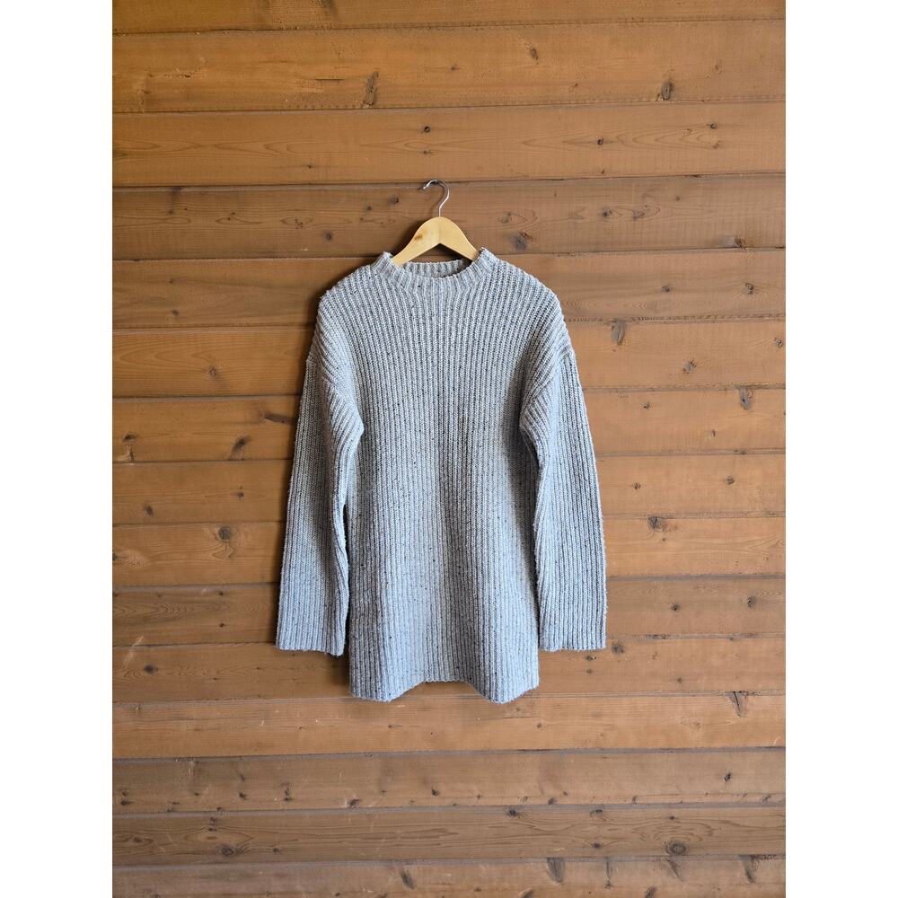 Lovers and Friends Dress Abra Sweater Mini Long Sleeve Beige Multi S Cozy Boho - Picture 2 of 7